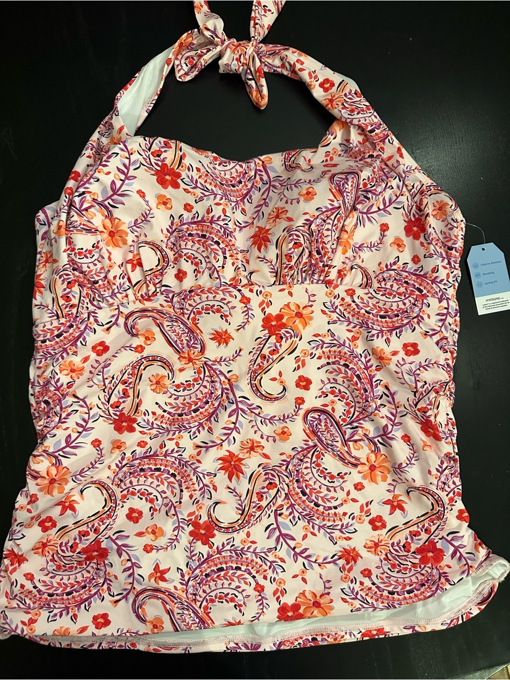 Lands' End Swim Top in Paisley